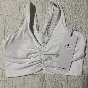 ALO Yoga Classic White Sports Bra